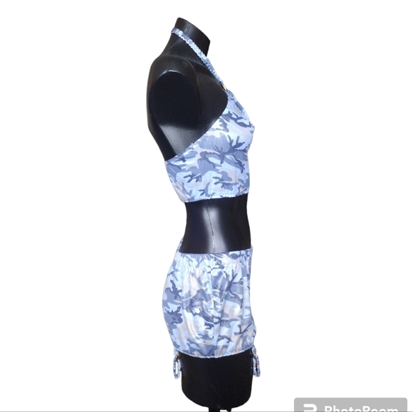 Bobbie Blue 2pc Halter Camo Size Small - Picture 2 of 5